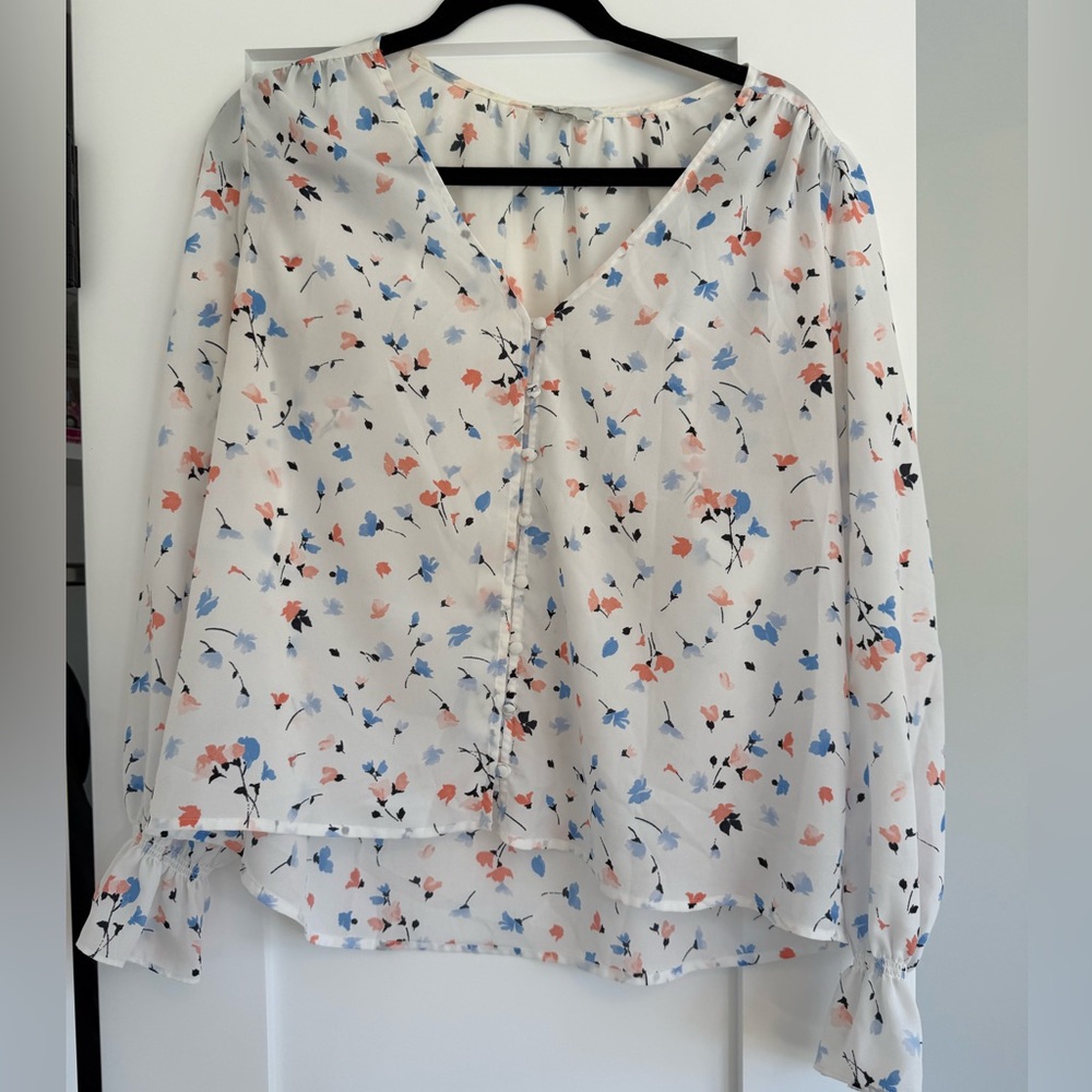 Joie Women’s Floral V-Neck Blouse